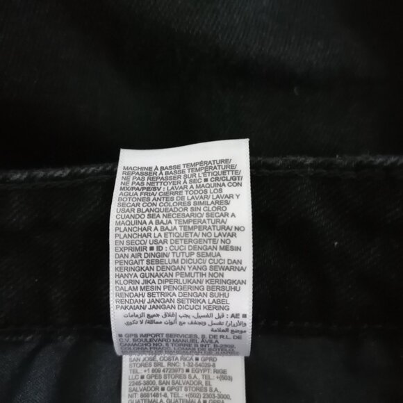 Old Navy Womens Black High Rise O.G. Straight Secret Smooth Pocket Jeans Sz 16P - Picture 7 of 9